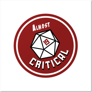 Almost Critical - Full Color Round Logo on White/Light Posters and Art